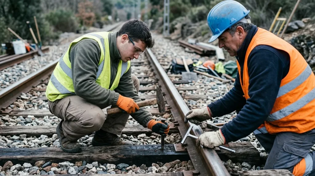 Prl para trabajos de construccion y mantenimiento de vias ferreas