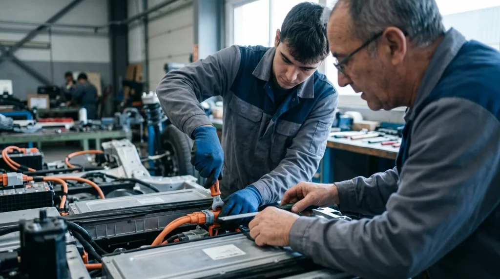 Procesos de fabricación de vehículo eléctricos y híbridos