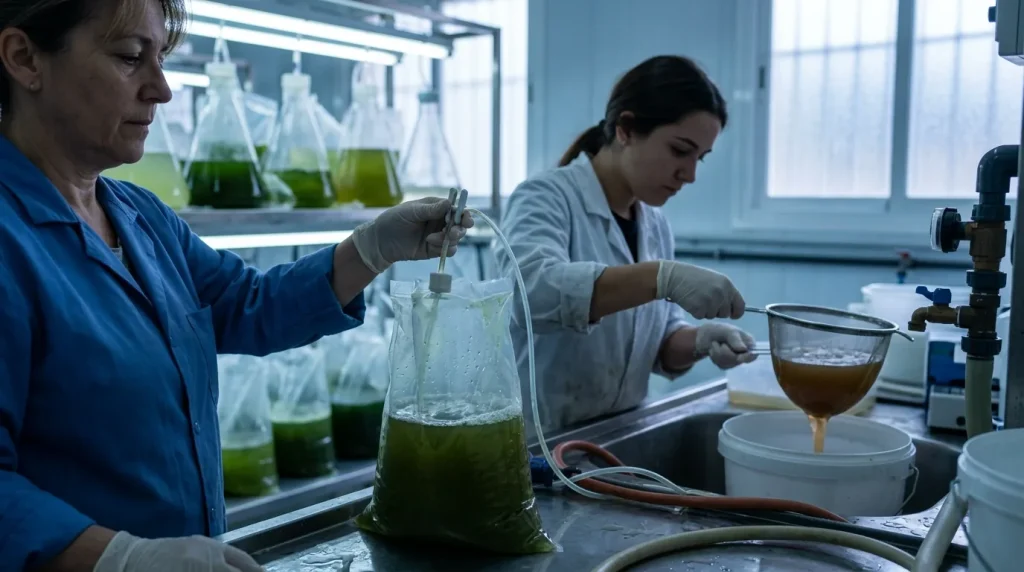 Producción de alimento vivo