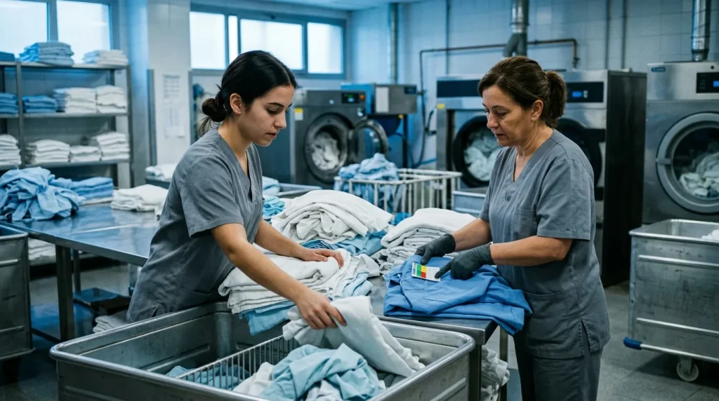 Servicio de lavandería y lencería en centros sanitarios