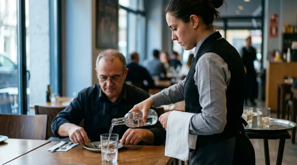 Servicio en restaurante y bares
