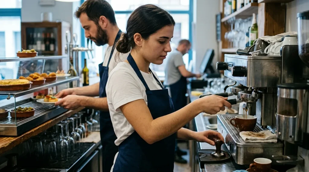 Servicios de bar y cafetería