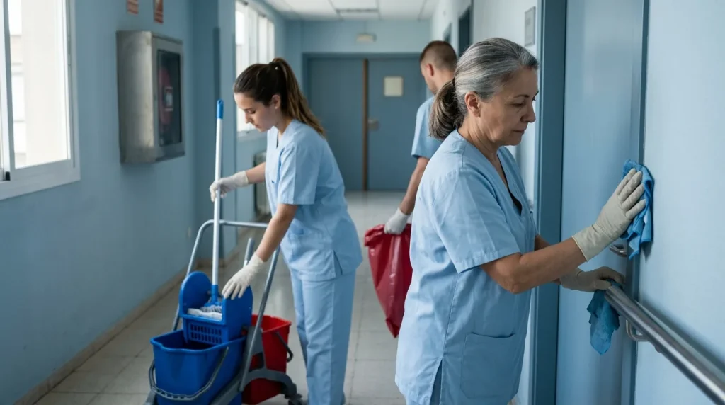 Tecnicas de limpieza y desinfección hospitalaria