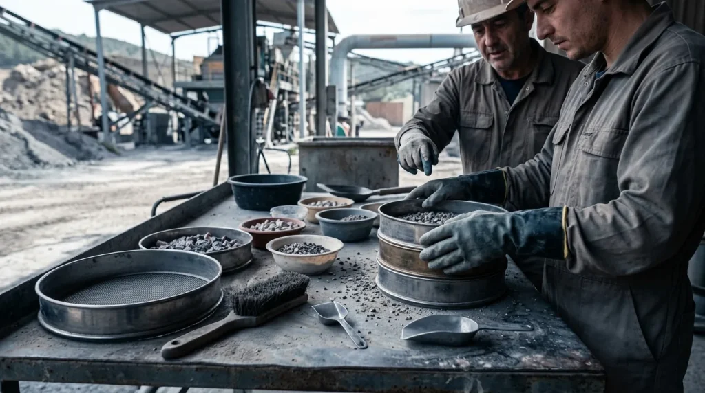 Tratamiento y beneficio de minerales, rocas y otros materiales